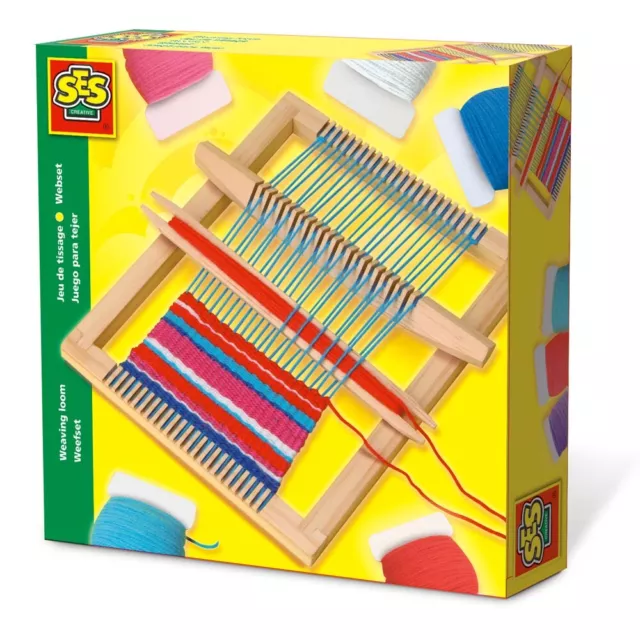 SES CREATIVE Children's Weaving Loom Kit, Unisex, 6 Year to 12 Years