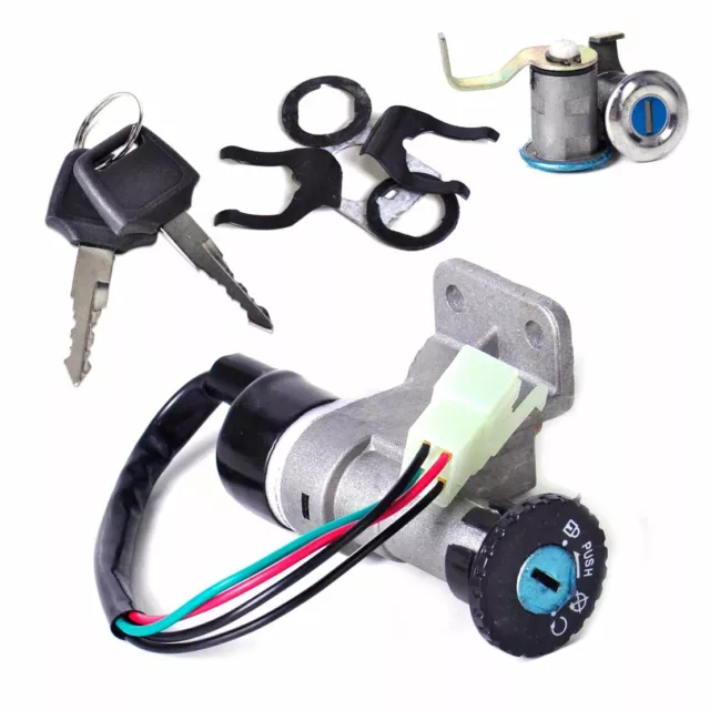 Ignition Key Switch Lock fit for GY6 50cc 150cc Chinese Roketa Moped Scooter