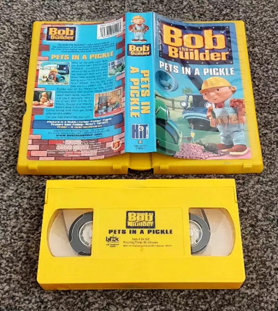 Bob The Builder Pets In A Pickle Vhs BOB THE BUILDER Pets In A Pickle & Other Stories Ntsc Vhs Video Kids