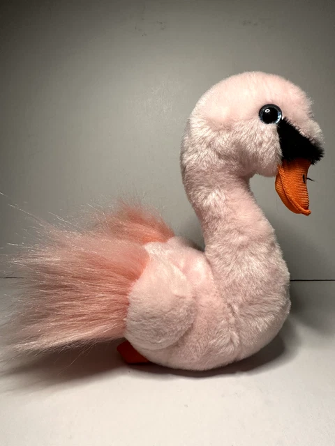 TY BEANIE BABIES Baby Odette Pink Swan Plush Toy Tags