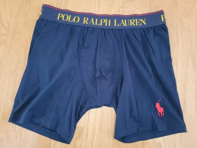 Polo Ralph Lauren Stretch Cotton Boxer Briefs Navy Large Pony Logo Choose Size