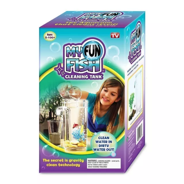 ❤️AS SEEN ON TV ~Self Cleaning Tank My Fun Fish Aquarium Setup ~ BRAND NEW❤️
