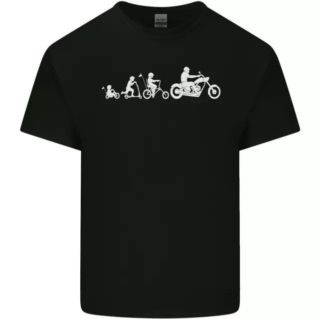 Evolution Motorcycle Motorbike Biker Kids T-Shirt Childrens