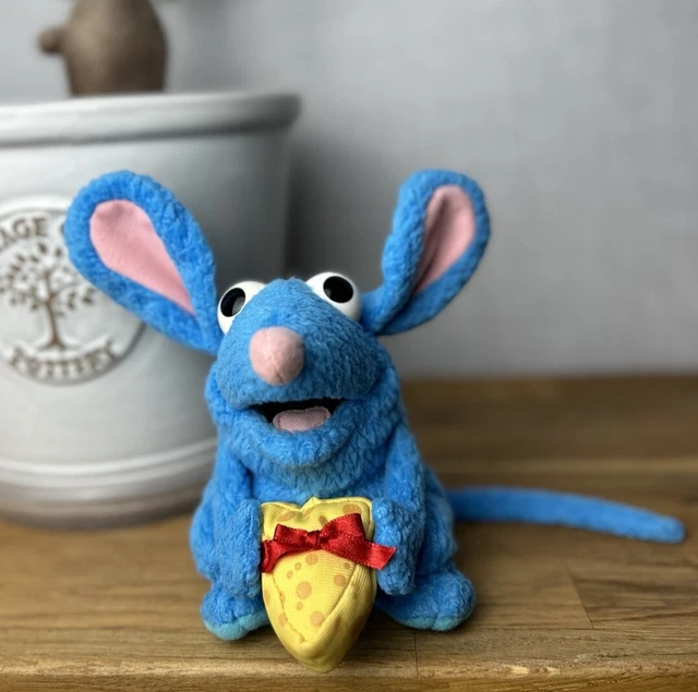 TUTTER MOUSE BEAR In The Big Blue House Holding Cheese - Jim Henson ...