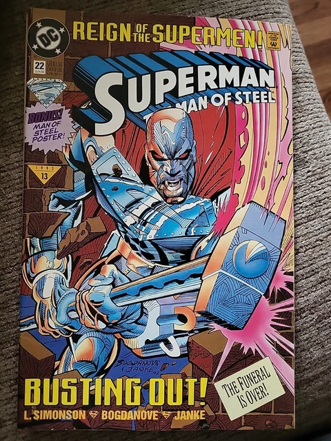 SUPERMAN MAN OF STEEL #22 DC Comics Reign of The Supermen 1993