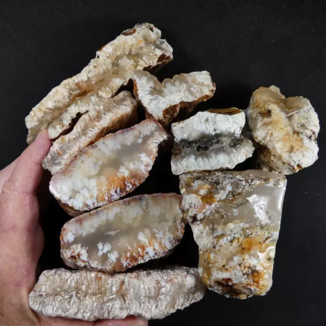 RimRock: 4.90 Lbs STINKING WATER PLUME AGATE Rough