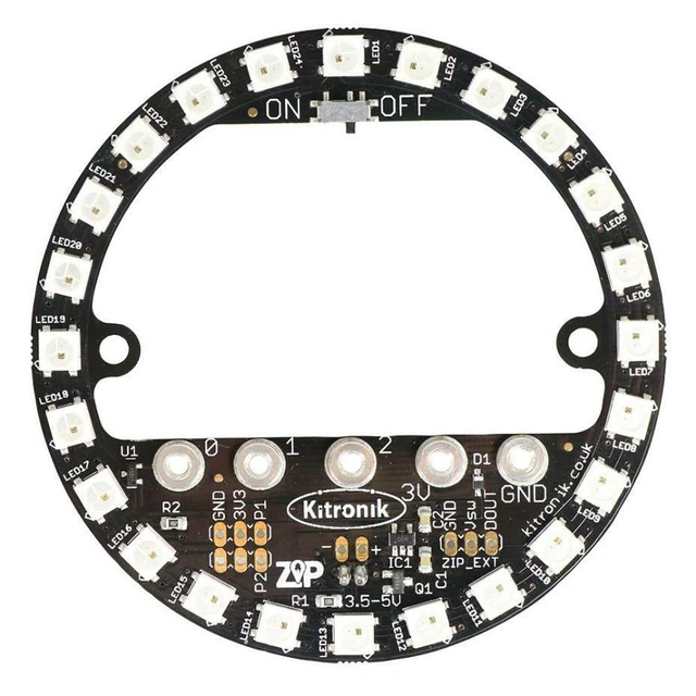 Fermeture Éclair™ Halo Board pour Micro : Bit - KITRONIK