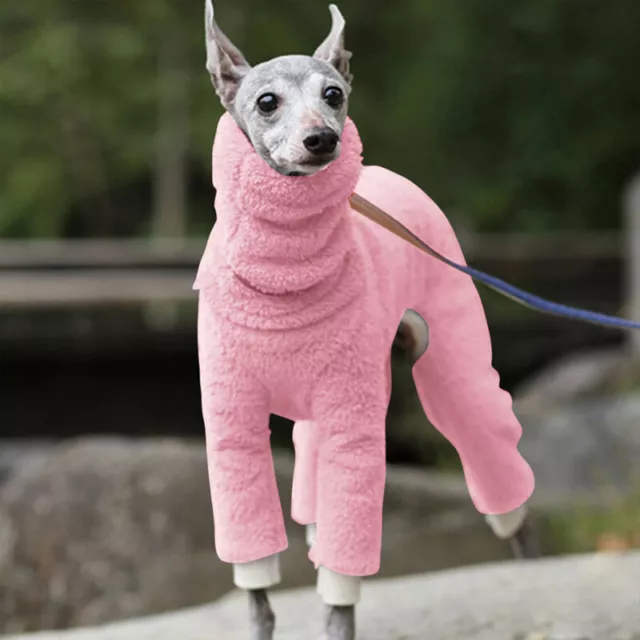 Winter Fleece Turtleneck Whippet Greyhound Gree Dog Jumper Dog Sweater Coat