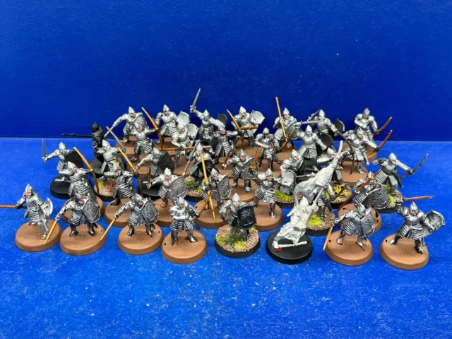 36 Gondor Krieger + Standarte für Herr der Ringe