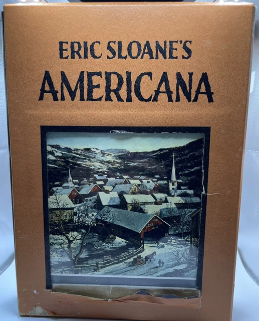 Eric Sloane's Americana: 3 Book in Sleeve Box Set  (1954-56, Hardcover) Vintage