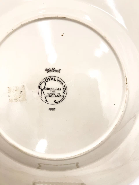 1995 Royal Winton Welbeck Earthenware Chintz 10 1/2" Dinner Plate 6