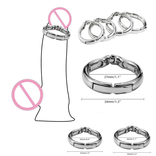 STAINLESS STEEL MEN Cock Ring Head Glans Penis Ring Penis ring EUR 11,89 -  PicClick DE