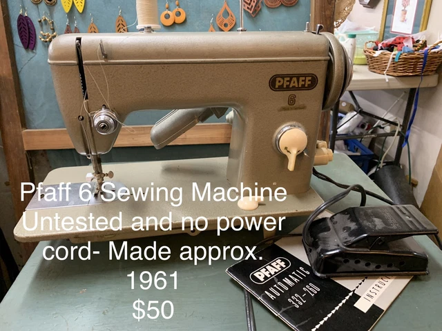 Pfaff 6 Sewing Machine Untested and No Power Cord