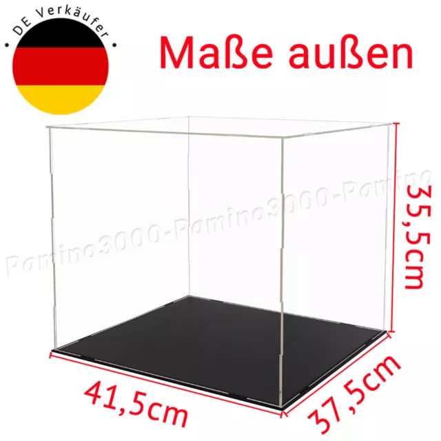 DE Einzelvitrine 40x36.5x35cm Acryl Vitrine Plexiglas Display Case Selbstmontage