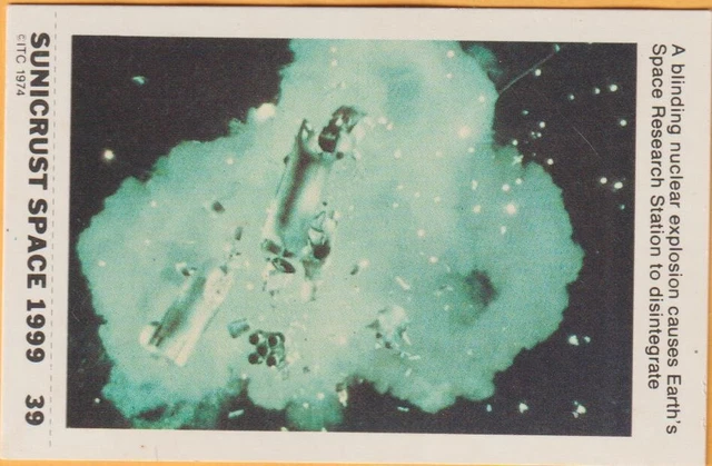 Sunicrust Space 1999 Card Number 39 In Very Good Condition 1975