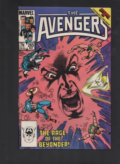 Marvel Comics Avengers March 1986 VOL#1 NO#265 Comic Book Comicbook Comics