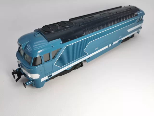 Lima Échelle 0 / O Motrice 67001 Deux Rails Bleue Avec Défaut D'alimentation