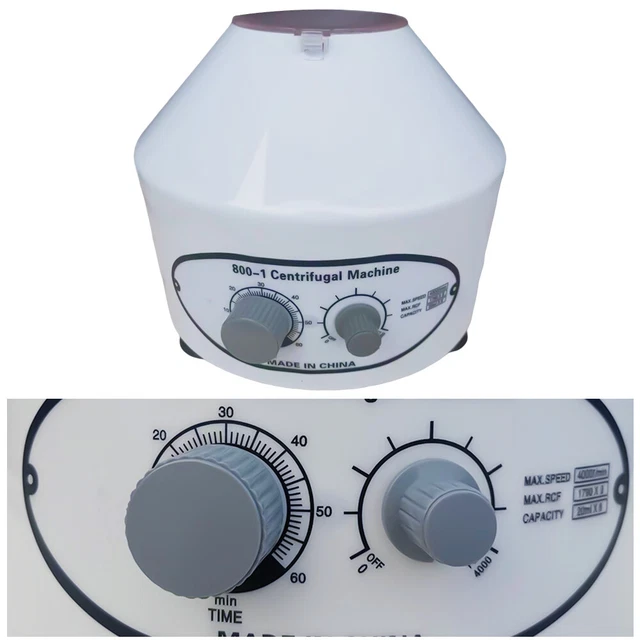 Produktbild von ONiLAB PRP Tischzentrifuge 6x15 Ml – 300–5000 Rpm, 2600 Xg, LCD-Timer 30s–99min, Zwei Programme, Leise