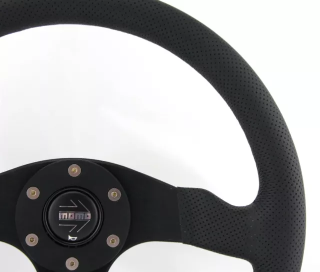 Momo Leder gelocht Sportlenkrad Competition 350mm schwarz black steering wheel v 3