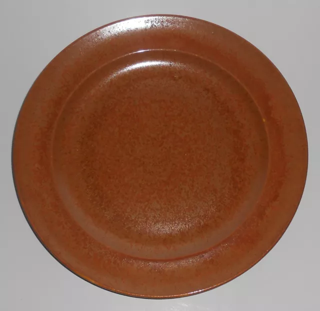 Homer Laughlin Pottery China Wells Art Glaze Rust 9'' Plate