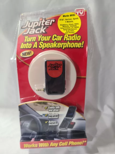AS SEEN ON TV Jupiter Jack Make Your Cell Phone Hands Free Adapters Included NIP