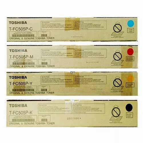 Genuine Toshiba Cyan Magenta Yellow Toner T-FC505P-C T-FC505P-M T-FC505P-Y