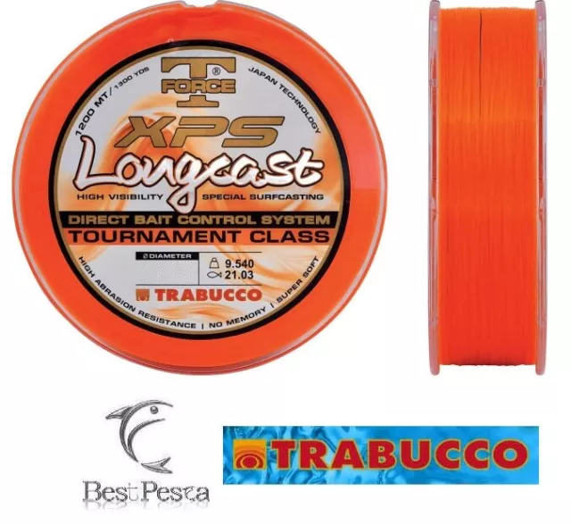 Filo da Pesca - TRABUCCO LONGCAST FLUO - 1200mt - Ø 0,18