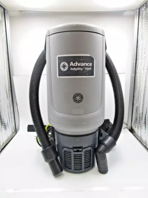 Nilfisk Advance Adgility 10XP Backpack Vacuum Cleaner Tested and Working w/ Hose