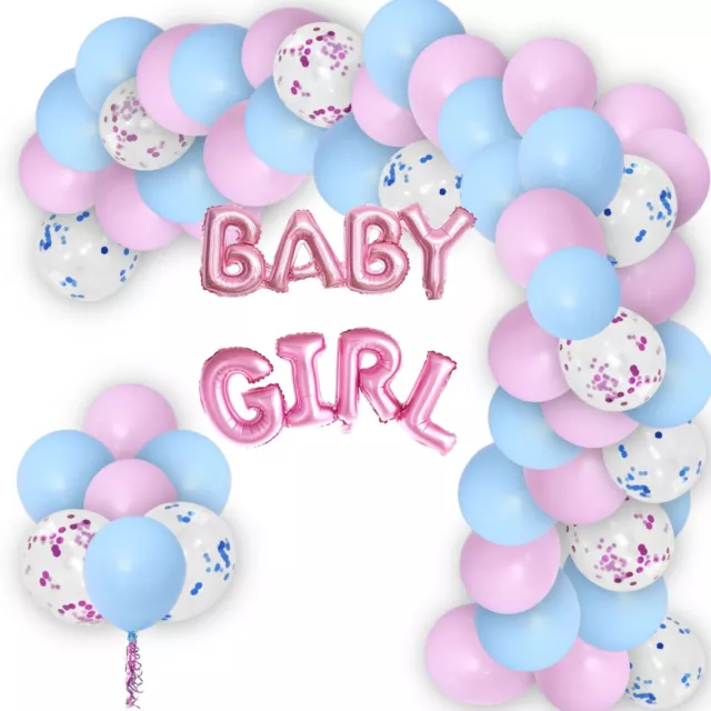 Baby Dusche Luftballons Mädchen Jungen Rosa Blau 1ST Themenparty Deko Ballon