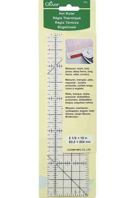 Clover Press Perfect By Joan Hawley Hot Ruler 2.5" x 10"