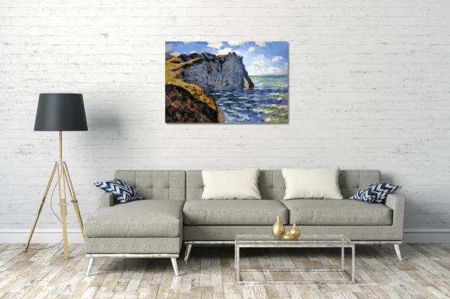 Lienzo/Marcos Claude Monet - El acantilado de Aval, Étrétat 2
