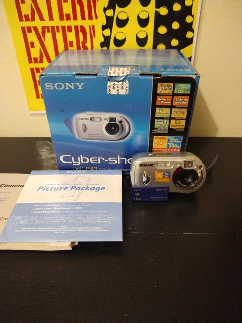 Sony Cyber-shot DSC-P43 4.1MP Digital Camera - Silver - Boxed