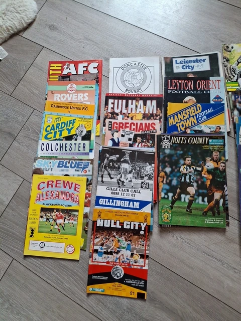 FOOTBALL PROGRAMMES JOB Lot £5.42 - PicClick UK