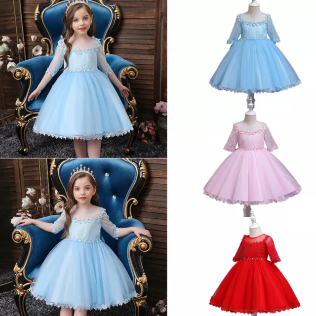 Abito tutù damigella d'onore bambina fiori bambino festa concorso abito principessa tulle