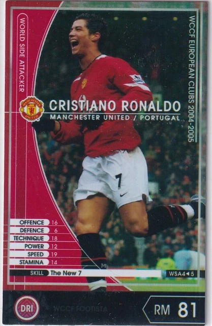 2004-05 panini WCCF Cristiano Ronaldo PSA 8 MINT クリスティアーノ