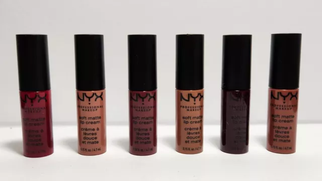 Lápiz labial crema mate suave maquillaje profesional NYX tamaño de viaje ~ Tú eliges ~