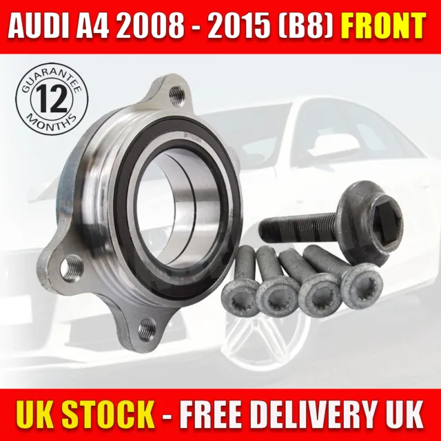 Audi A4 B8 Front Hub Wheel Bearing Kit 2008-2015 2.0 TDI FSI & 3.0 TDI QUATTRO