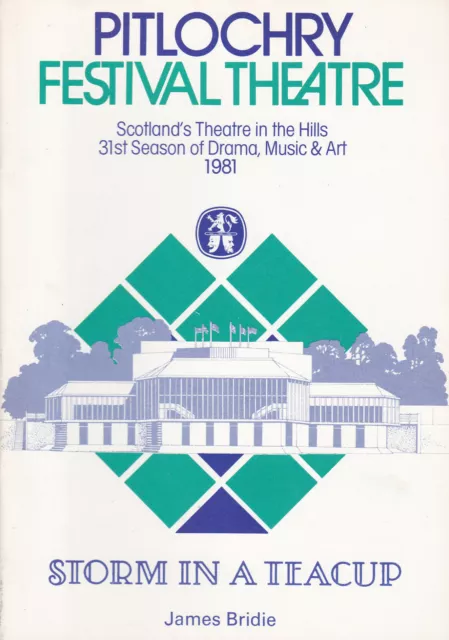 Storm In A Teacup' James Bridie Programme Pitlochry Festival Theatre 1981