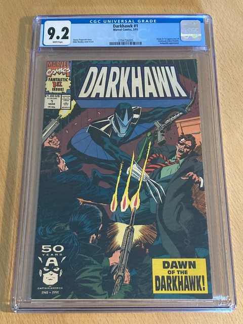 Darkhawk 1 (1991) – Marvel Comics key  1st app Darkhawk –CGC 9.2 NM-