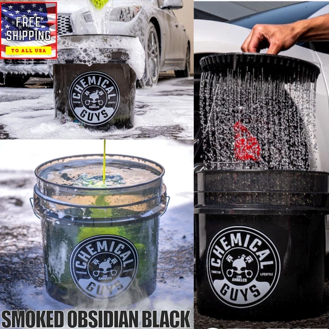CHEMICAL GUYS HEAVY DUTY ULTRA CLEAR DETAILING WASH BUCKET SMOKED