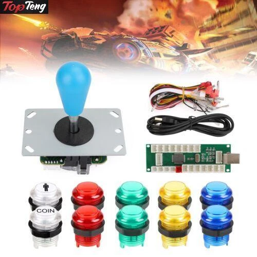 1Player LED Arcade DIY Part Kit USB Encoder to PC Video Games Gamepads Joystick'