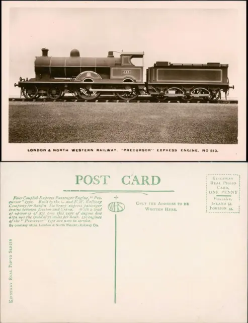 London & North Western Railway. "Precursor" Express Engine. No 513. 1932