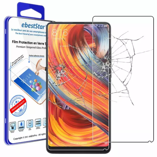 Verre trempé Xiaomi Mi MIX 2S Film Protection Ecran Vitre anti casse