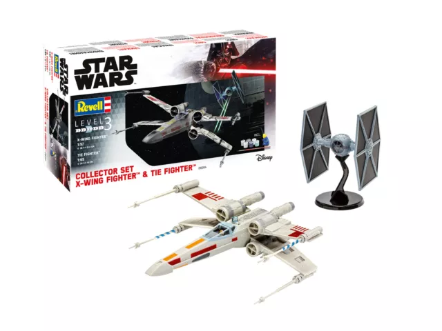 Star Wars X-Wing and TIE Fighter 1:57/1:65 Sammler Set Modellbausatz Revell 06054