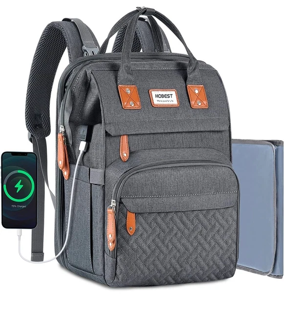 Diaper Bag Backpack, Multifunction Large Travel Diaper Bag with Changing Pad and