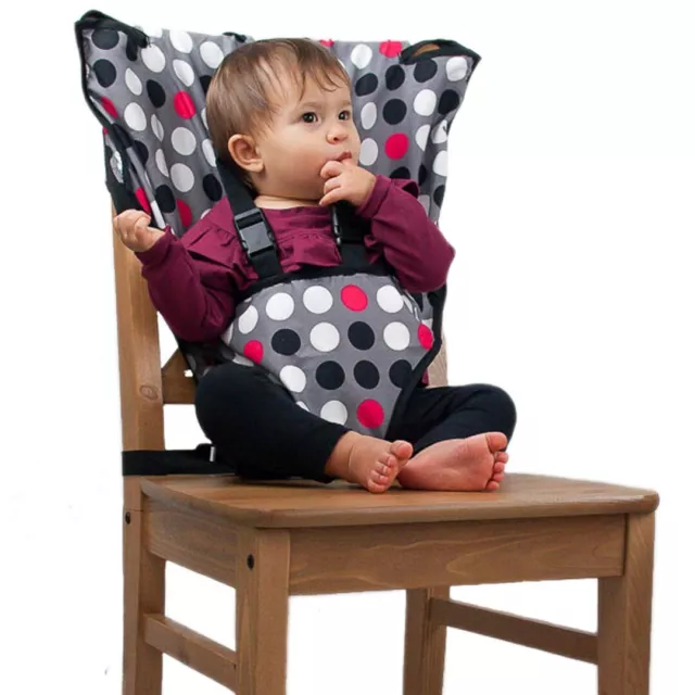 Cozy Cover - Easy Seat - Portable Secure High Chair Converter - Polka Dot