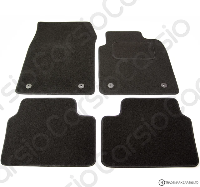 Black Tailored Floor Mats For Honda Civic 2006-2008 – 4-Piece Carpet Set