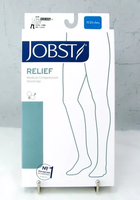 Jobst 114803 Relief XL Rodilla Altos Ot Calcetines de Compresión Beige 15-20mmHg