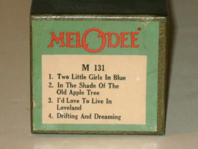 Rare MelODee Player Piano Roll M-131 4-Song Popular Hits Medley! Extended Play!