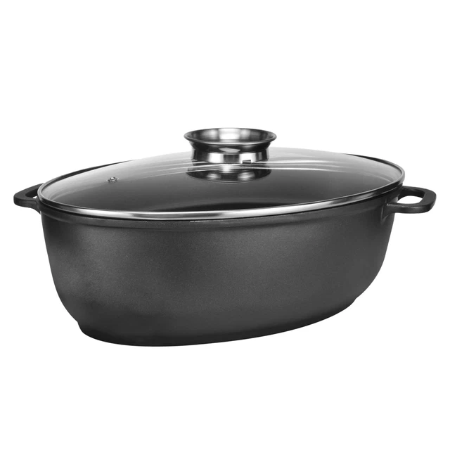 Brattopf Backtopf Bräter Kochtopf Schmortopf Bratentopf Backofen-Topf mit Deckel